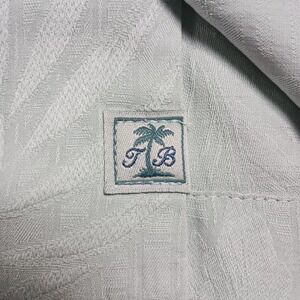Tommy Bahama Silk Light Green Tropical Men's 2XB Short Sleeve Button-Up Shirt